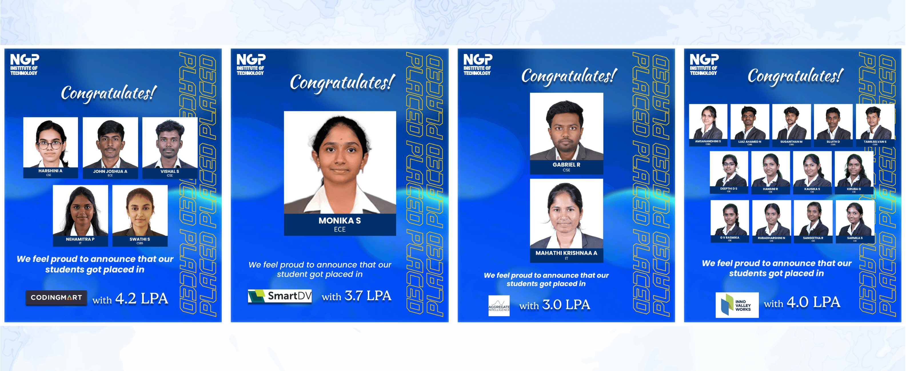 Placement Congratulations 9