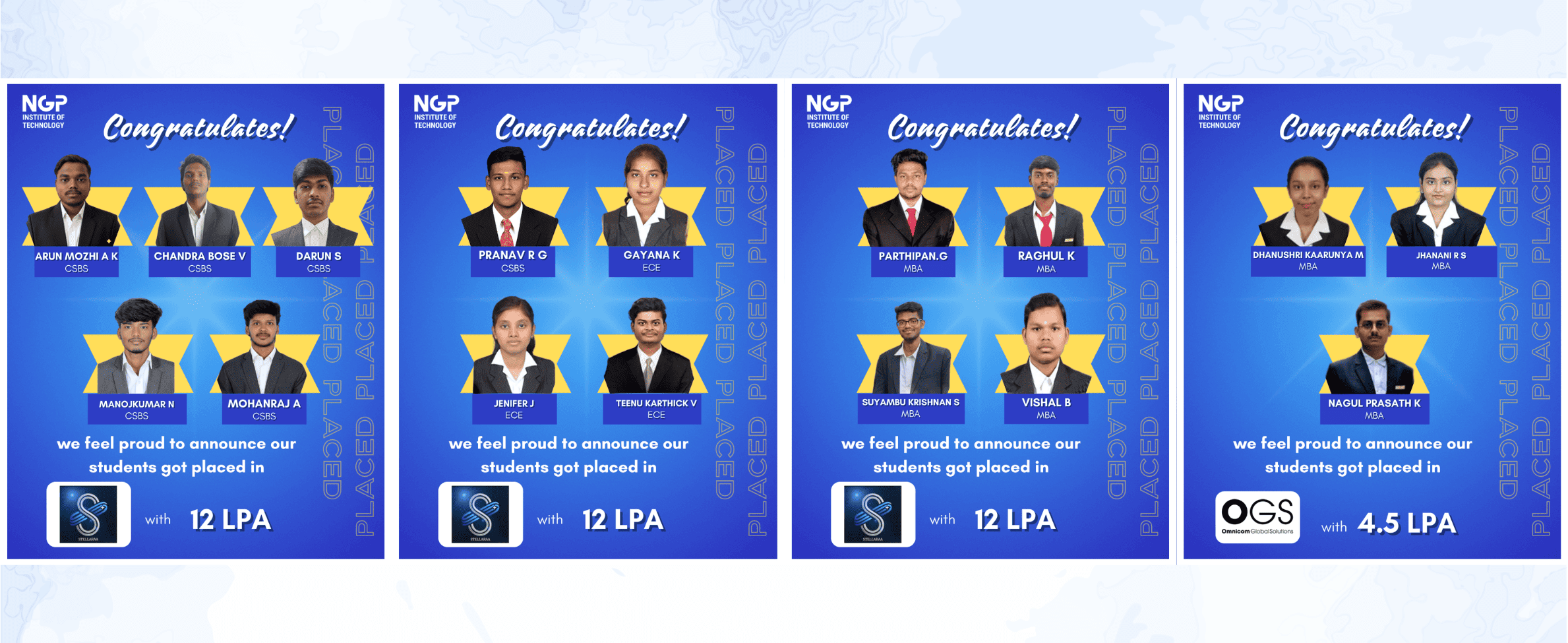 Placement Congratulations 11