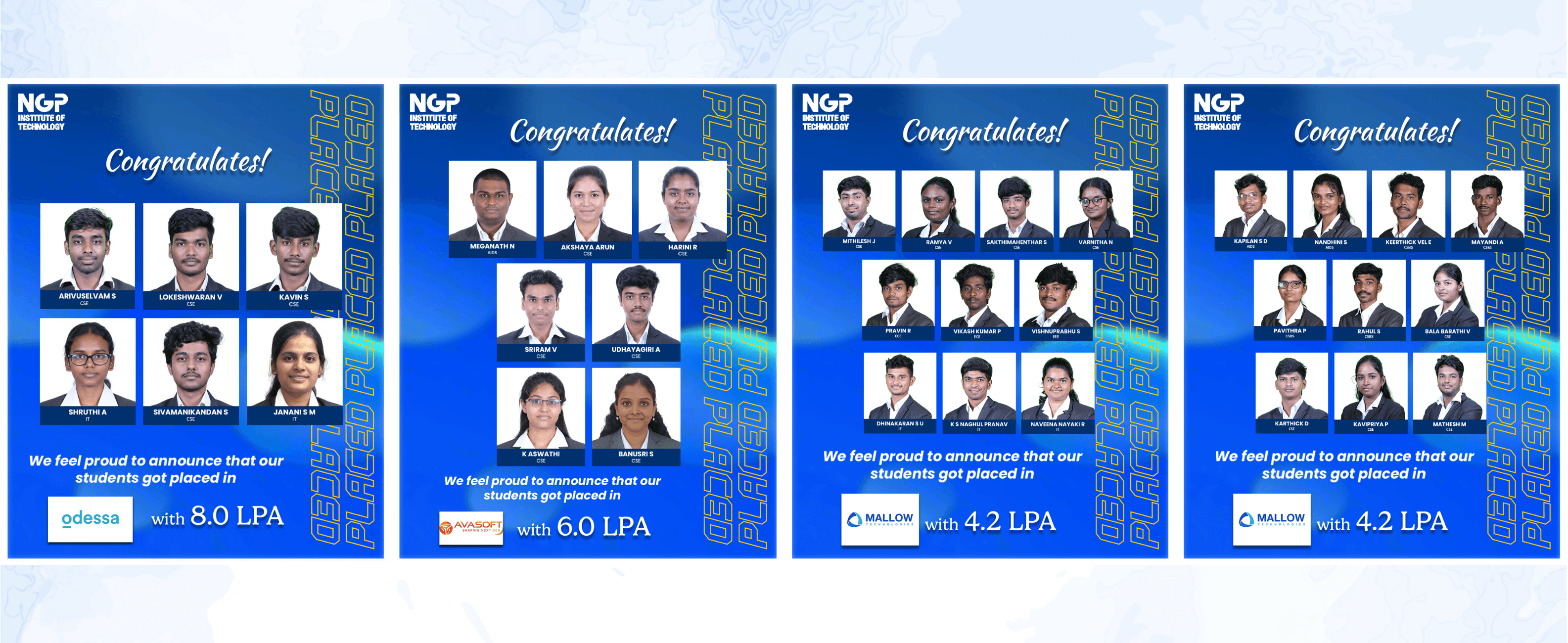 Placement Congratulations 8