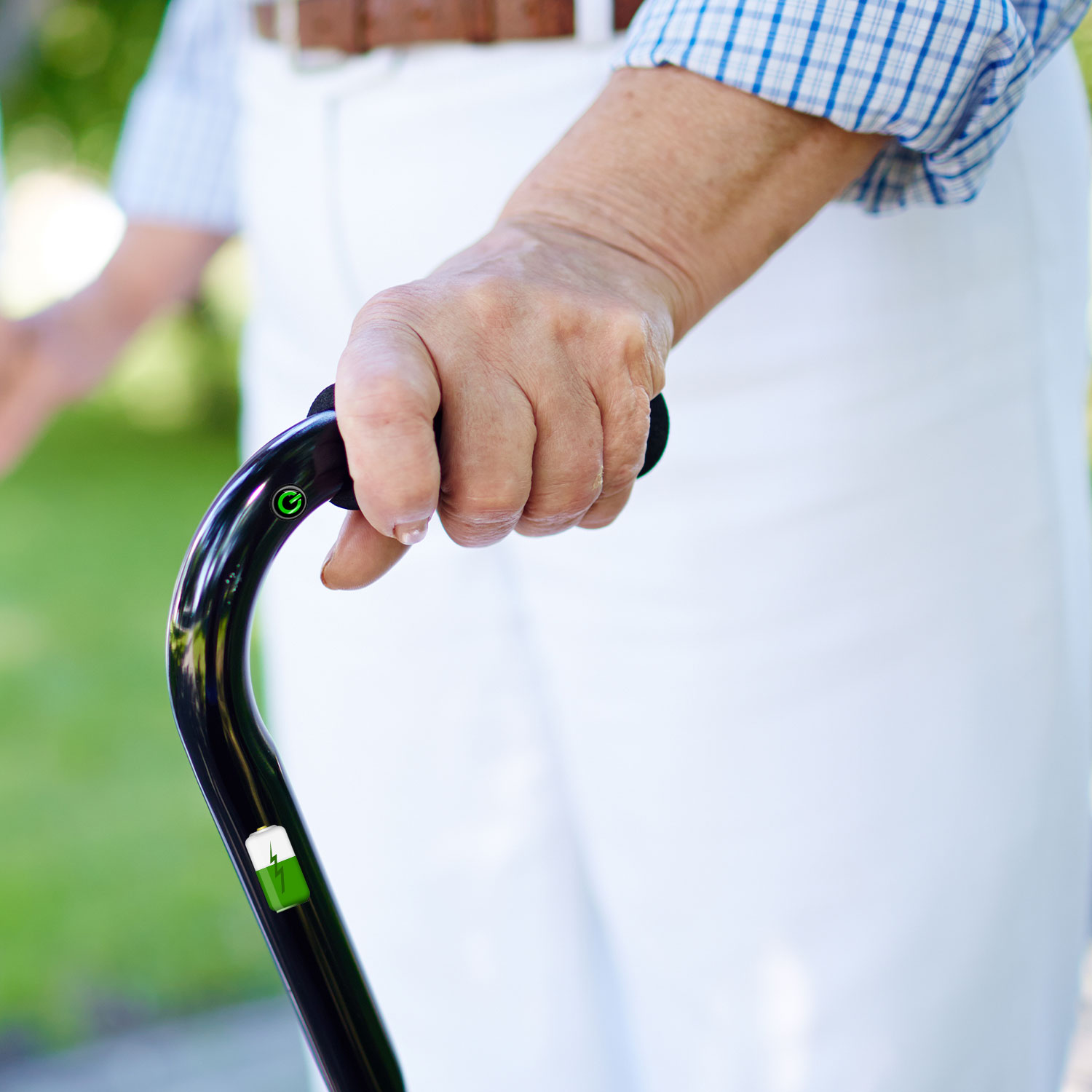 IoT Enabled Self-Stabilizing Automated Walking Cane
